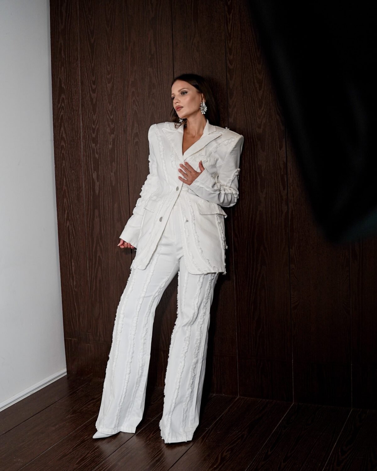 White Denim Suit - Image 1